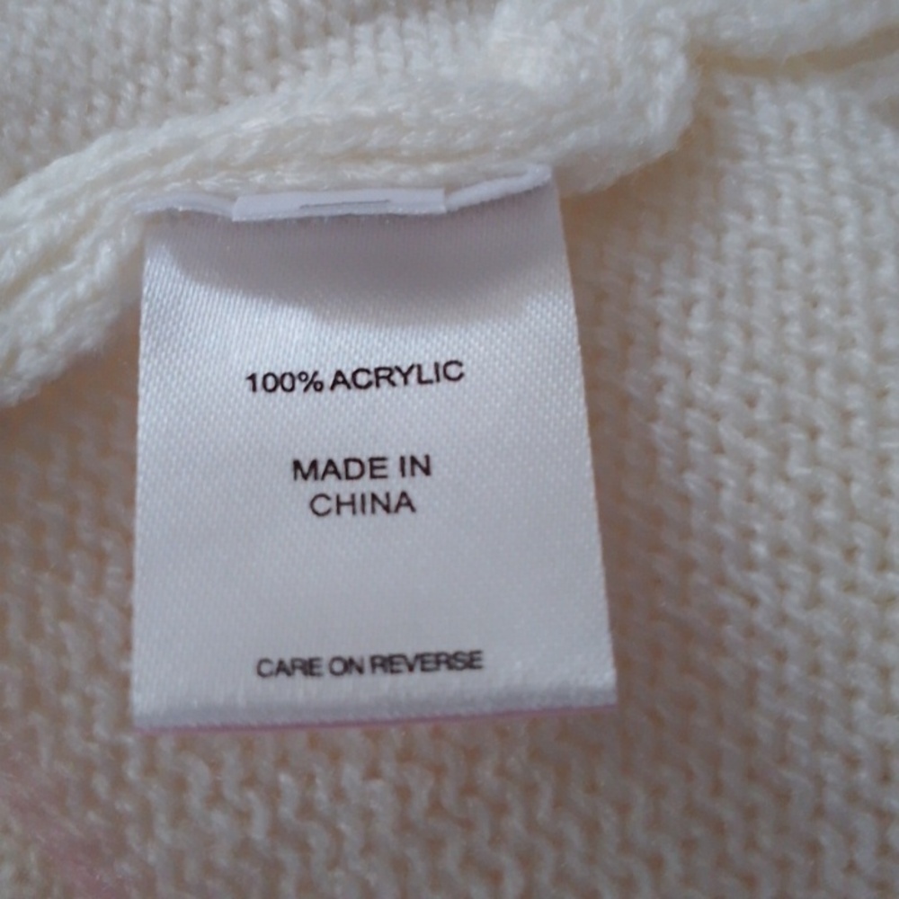 Boho Chic Spring Coastal Pullover Oversized Embroidered Gold Stars Sweater New - Picture 5 of 10